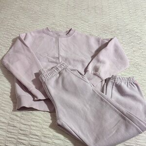 Light Pink Sweatshirt and Joggers Set